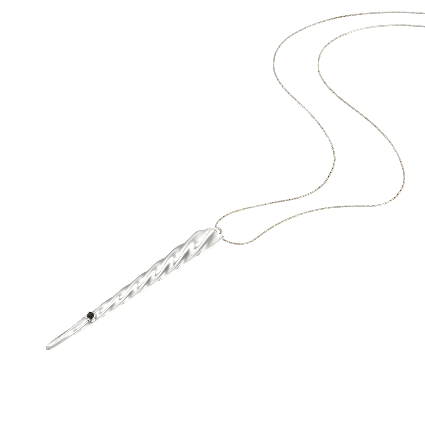 Men's White Gold Unicorn Pendant!