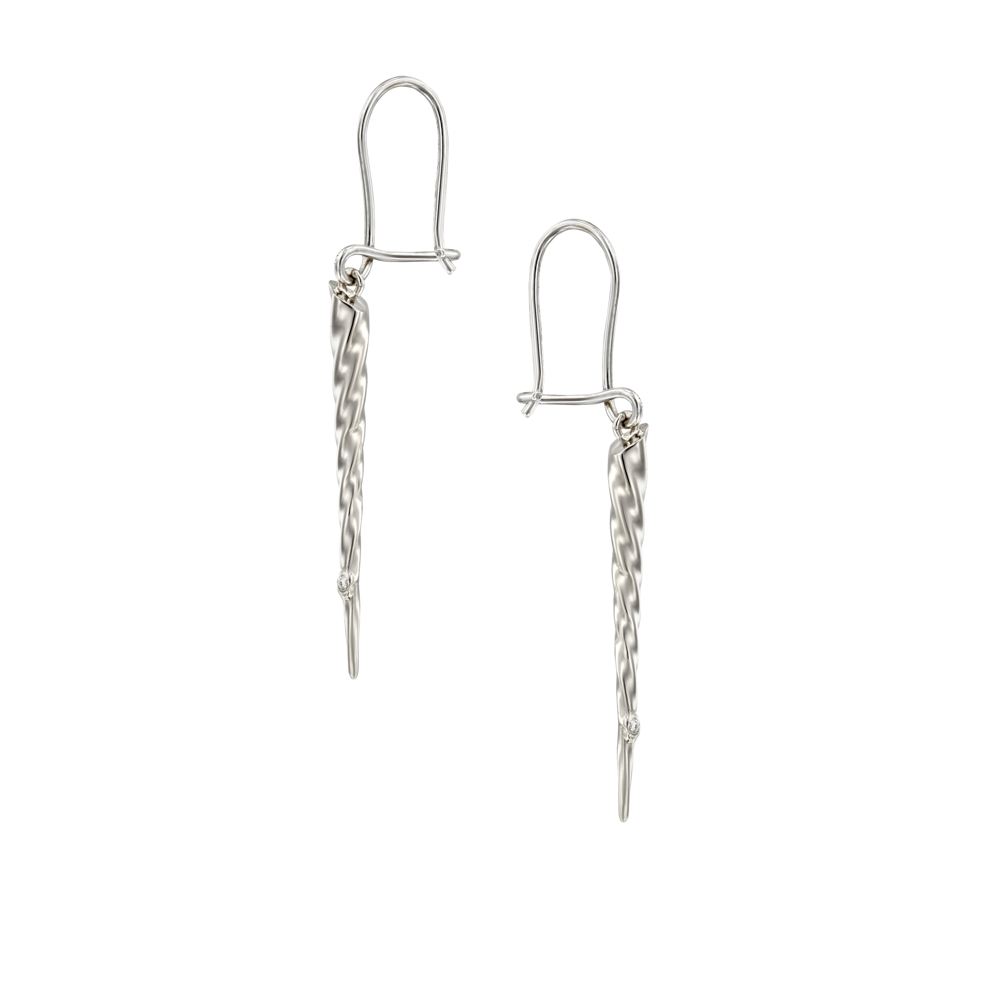 Unicorn Earrings White Gold