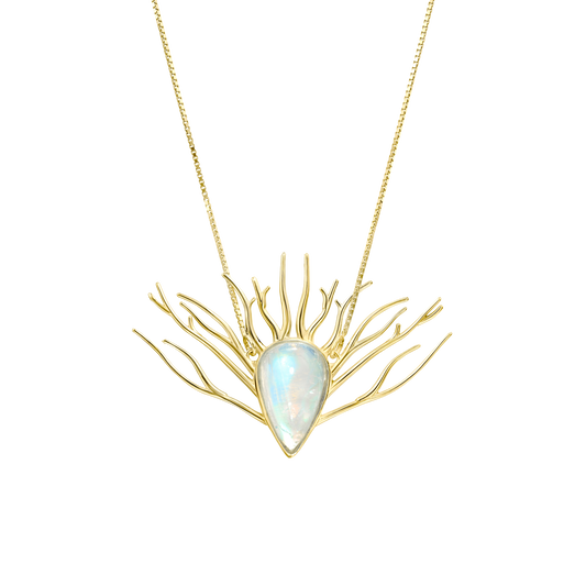 Mysterious Forest Necklace Yellow Gold